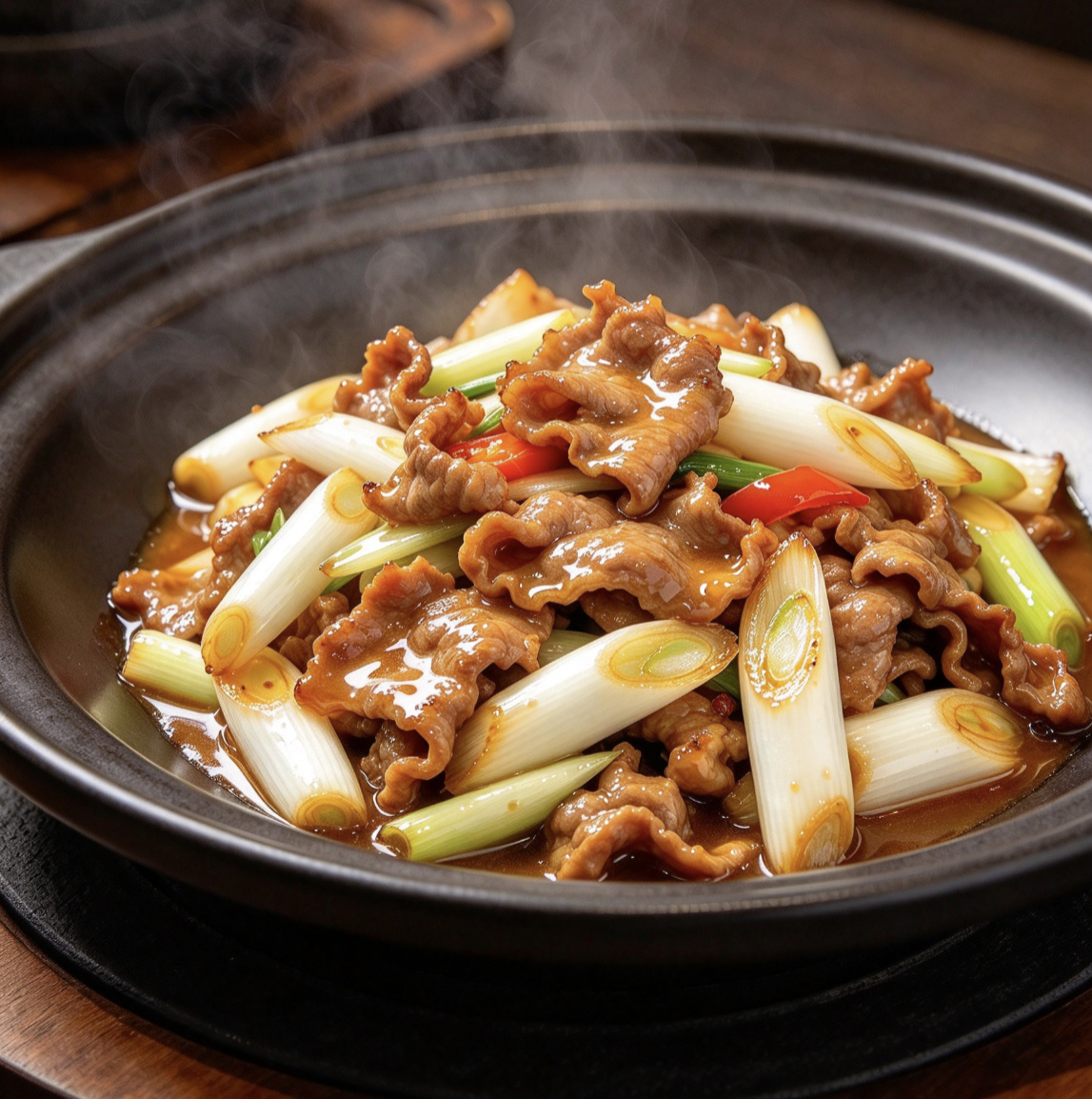 正宗东北葱爆肉成品图