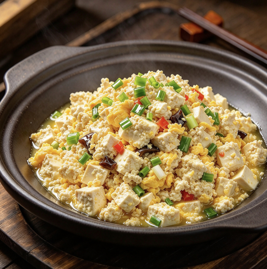 正宗东北鸡刨豆腐成品图