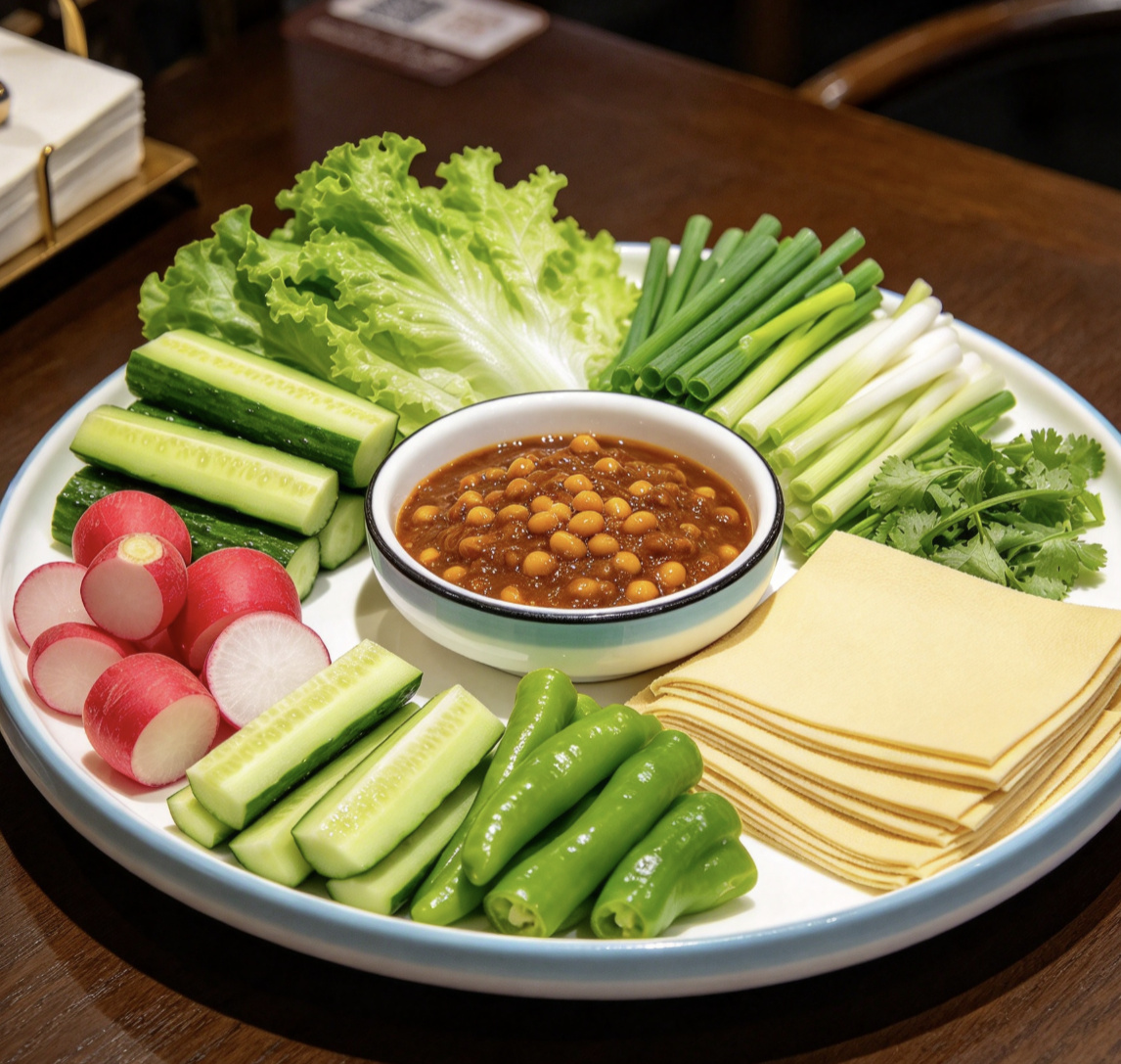 正宗东北蘸酱菜成品图