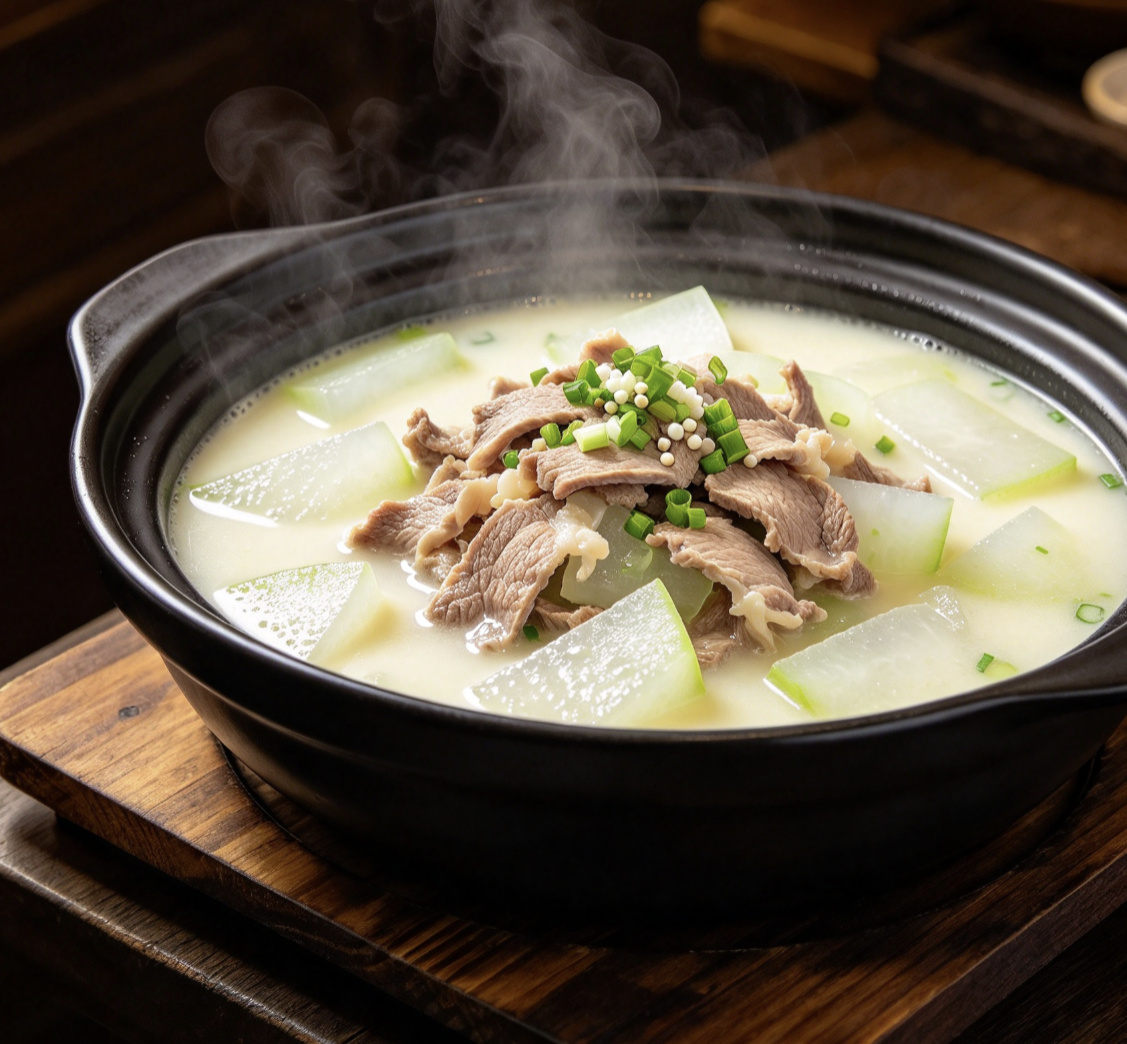 正宗东北羊肉冬瓜汤成品图