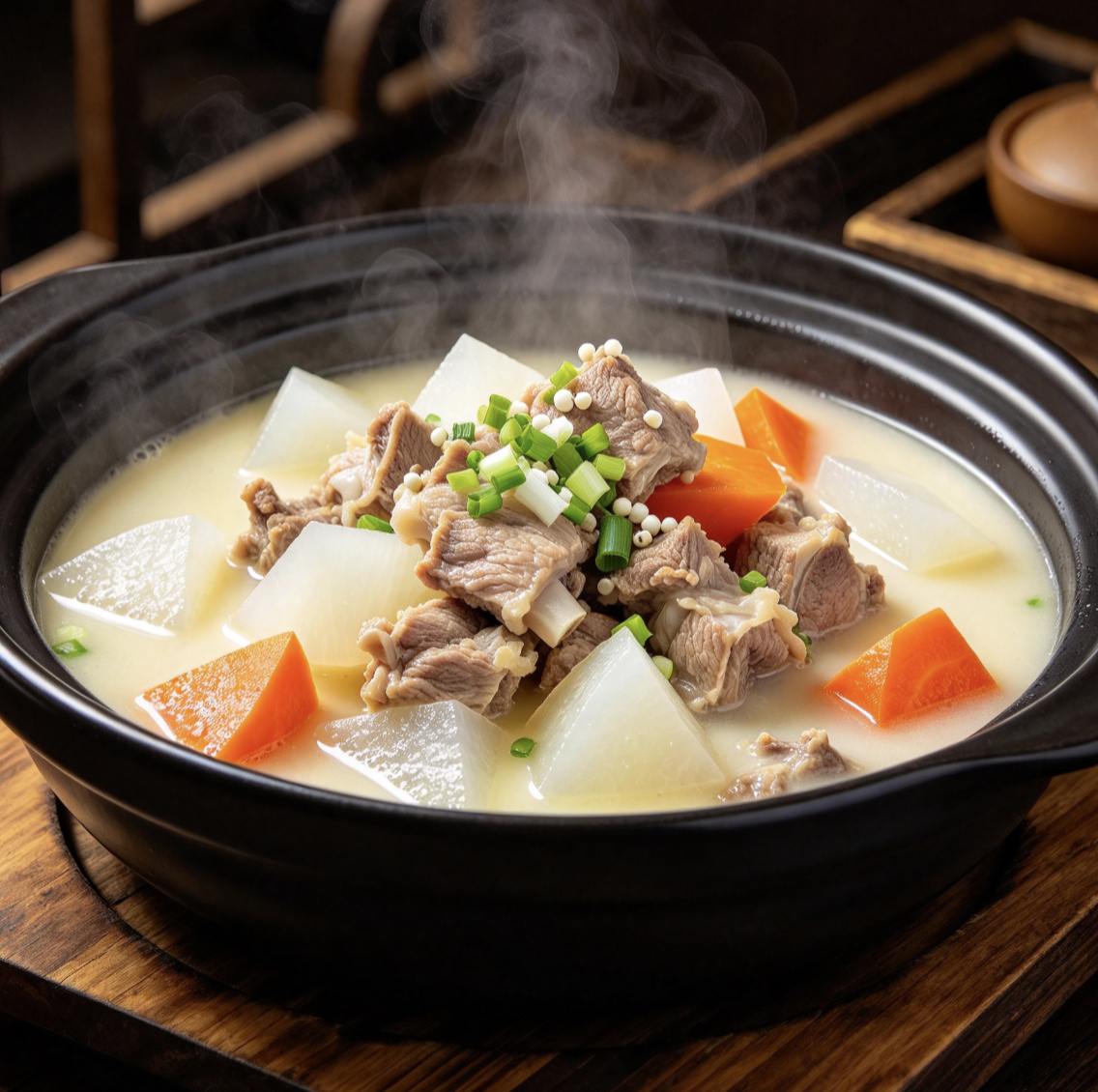 正宗东北萝卜炖羊肉成品图